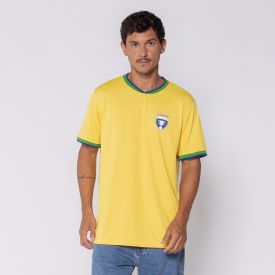 Camiseta Brasil Masculina Dry Fit Scream Amarelo