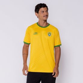 Camiseta Brasil Masculina Holográfica Penalty Amarelo