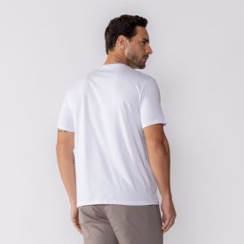 Camiseta Masculina Básica Gola V Fico