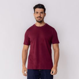 Camiseta Masculina Básica Lisa Thing Vinho