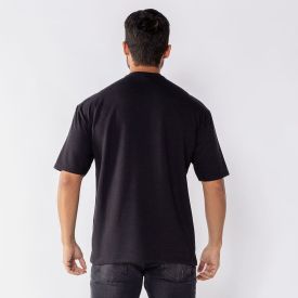 Camiseta Masculina Em Malha Crochê Thing Preto