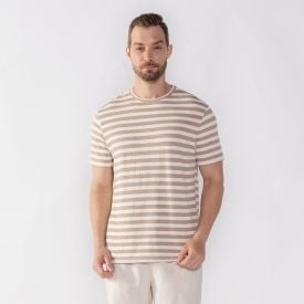 Camiseta Masculina Listrada Com Textura Thing
