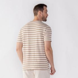 Camiseta Masculina Listrada Com Textura Thing