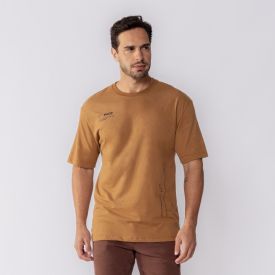 Camiseta Oversized Masculina Meia Malha Fico