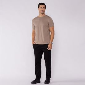 Camiseta Pima Masculina Marc Alain Caqui