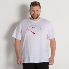 Camiseta Plus Size Pais Energy Marc Alain Branco