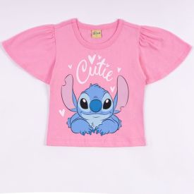 Camiseta Stitch Infantil 4 a 10 Anos Disney