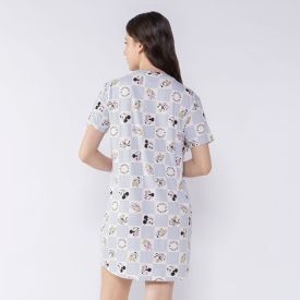 Camisola Mickey Feminina Manga Curta Disney Azul