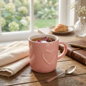 Caneca Cerâmica Heart 170Ml Lyor - Sortido