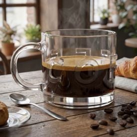 Caneca Coffee Vidro Hauskraft -  320ml