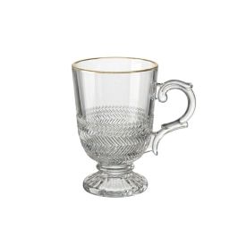 Caneca de Café com Filete Dourado Spina Allmix - 200ml
