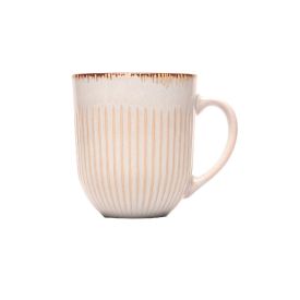 Caneca De Cerâmica Linear Lyor 380 Ml - Branco