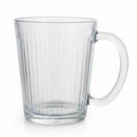 Caneca de Vidro Belvedere Canelado Ruvolo - 290ml