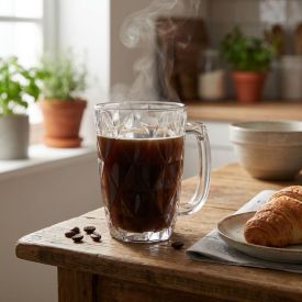Caneca Diamond 320Ml Vidro Hauskraft - DIAMOND