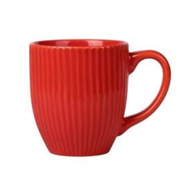 Caneca Porcelana Canelada Elegance Havan Casa 300Ml - Vermelho