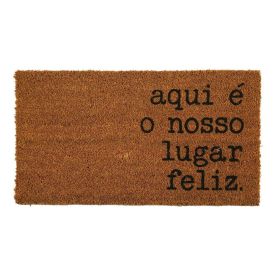 Capacho Fibra de Coco 33X60 cm Mumbai Havan Casa - Aqui É O Nosso Lar