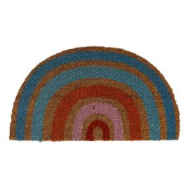 Capacho Fibra de Coco Mumbai Color 33X60cm Havan - Arco-íris