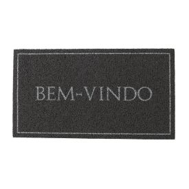 Capacho de Vinil 50X90 cm Bem Vindo Havan Casa - Cinza Bem Vindo
