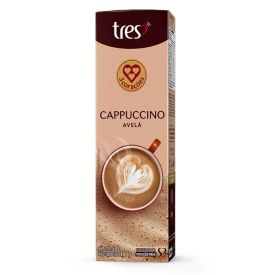 C&aacute;psulas De Cappuccino De Avel&atilde; 110G Tres 3 Cora&ccedil;&otilde;es - 10 Unidades