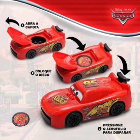 Carrinho Lan&ccedil;a Disco Rel&acirc;mpago Mcqueen Toyng