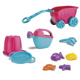 Carriola De Praia Rosa Divertoys - 8285