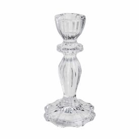 Castiçal De Vidro Argos Wolff - 16cm