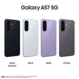 Celular Samsung Galaxy A57 5G 256Gb 8Gb Ram Recursos Ai Câmera 50Mp - Cinza