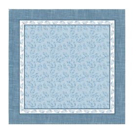 Centro de Mesa 75X75 cm Havan Casa - Folhas Azuis