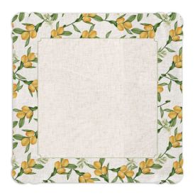 Centro de Mesa Viena 65X65cm Havan Casa - Limão Siciliano
