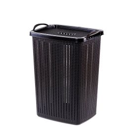 Cesto De Roupas Plasútil Trama 40 Litros - Preto