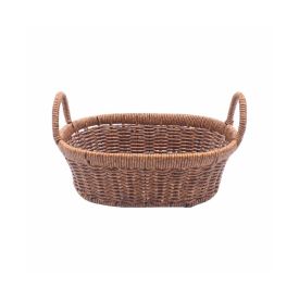 Cesto Oval Com Alça Havan Casa 22 Cm - Natural