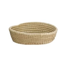 Cesto Oval Palmar Pequeno Hauskraft 24 Cm - Natural