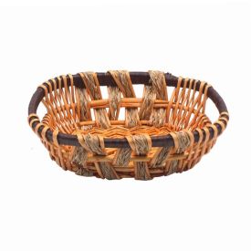 Cesto Oval Vime Havan Casa 29Cm - Marrom