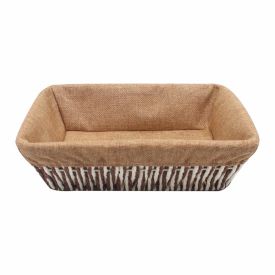 Cesto Retangular Com Forro Havan Casa 32 Cm - Natural