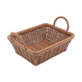Cesto Retangular Fibra Com Alça Havan Casa 27Cm - Natural