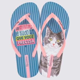 Chinelo Ipanema Feminino Love Pets