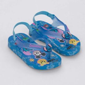 Chinelo Ipanema Bebê Disney Joy Azul/Azul Transparente