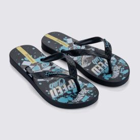 Chinelo Ipanema Infantil Hot Wheels Preto/Azul/Branco