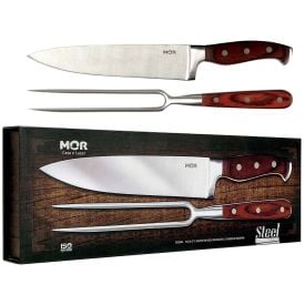 Conjunto De Churrasco Steel 2 Peças Mor