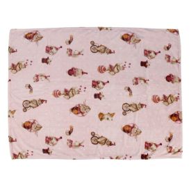 Cobertor Baby Flannel Camesa 100% Poliéster - Circo Rosa