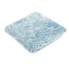 Cobertor De Bebê 100% Poliéster Alto Relevo Yoyo - Azul