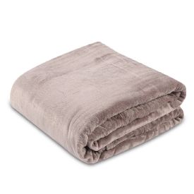 Cobertor Casal 100% Poliéster Premier Havan Casa - Taupe