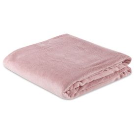 Cobertor Casal Microfibra Liso Paris Havan Casa - Rose Novo