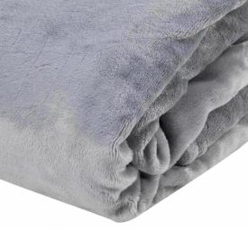 Cobertor Casal Microfibra Neo Clássico Camesa - Cinza Claro
