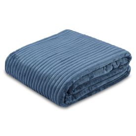 Cobertor Casal Montreal Havan Casa 100% Poli&eacute;ster - Azul Jeans