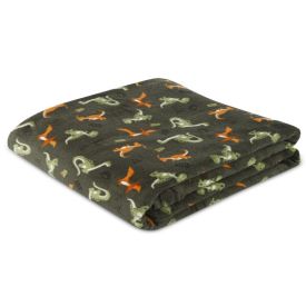 Cobertor Infantil 100% Poliéster Estampado Havan Casa - Dinossauro Verde