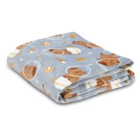 Cobertor Infantil Solteiro Lumini Havan Kids - Capivara Astronauta