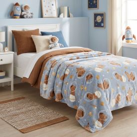 Cobertor Infantil Solteiro Lumini Havan Kids - Capivara Astronauta