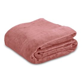 Cobertor King Premier Liso 100% Poliéster Havan Casa - Rosa