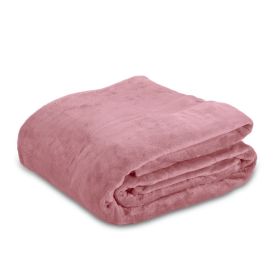 Cobertor King Premier Liso 100% Poliéster Havan Casa - Rosa Pétala